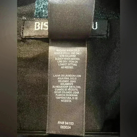 Bisou Bisou Patchwork Button Front Whimsy Goth Office Siren Blazer Size 12 - Picture 9 of 12